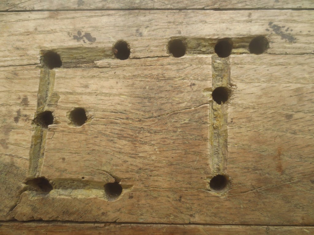 Plancher gravé de Jeannot (détail)